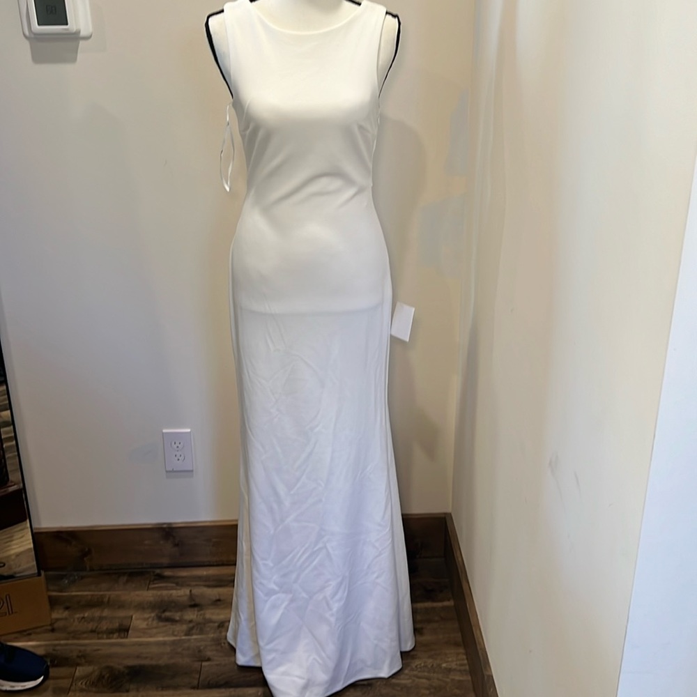 Lulus High Neck Open Back Maxi Sz S